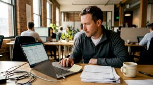 Founder tracking software expenses at workspace